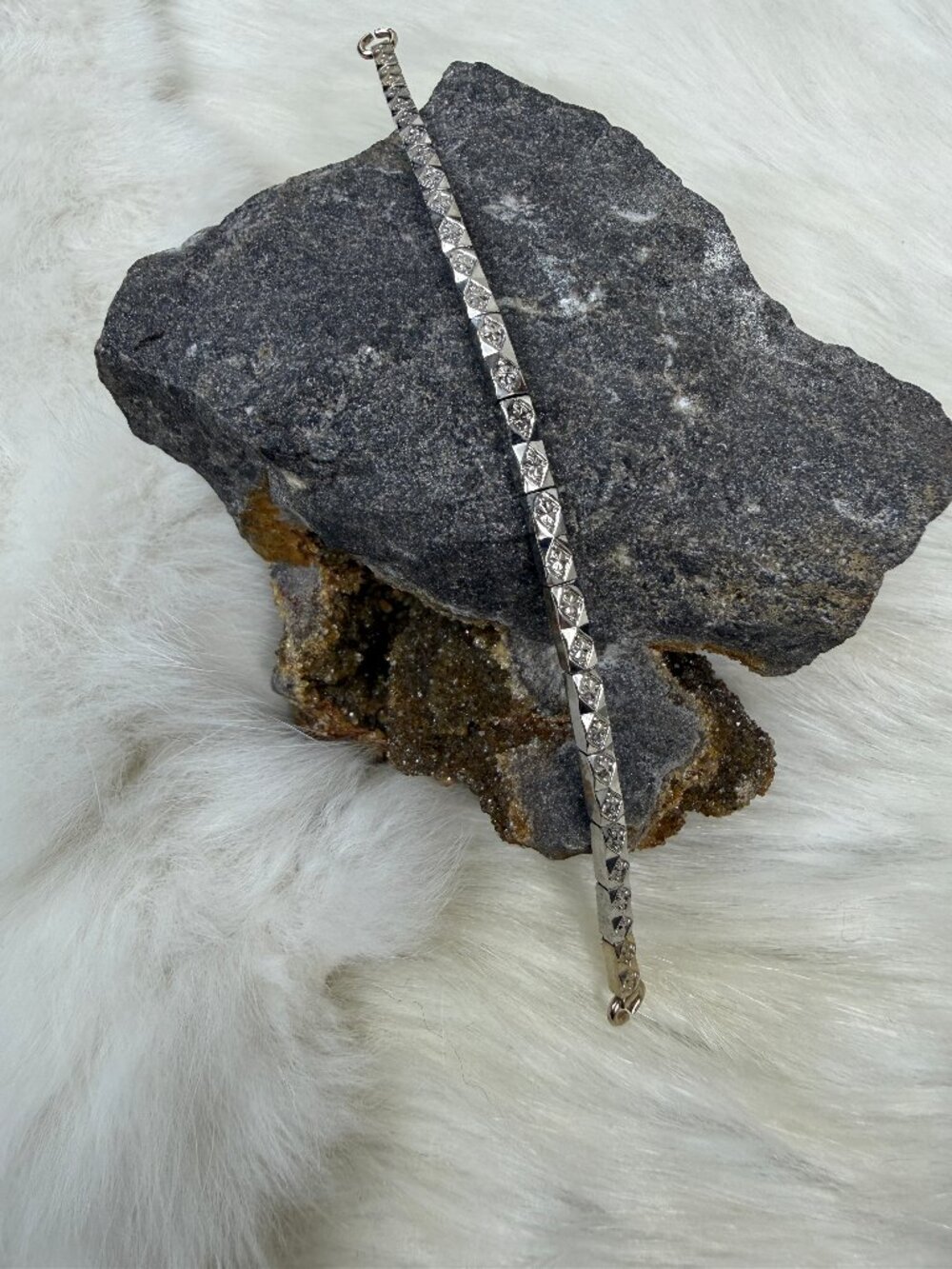 Vintage Kalbe USA 1/20 12K White Gold-Filled Watch Band 5.75"